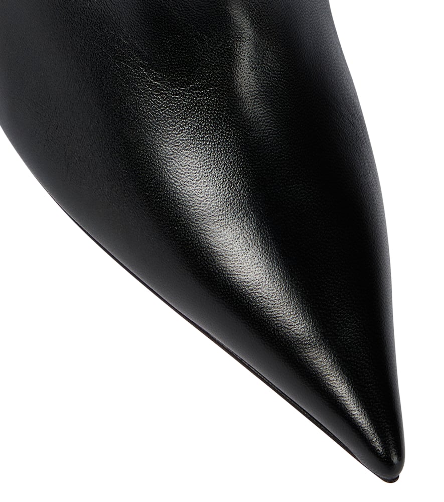 Amina Muaddi Jahleel leather over-the-knee boots