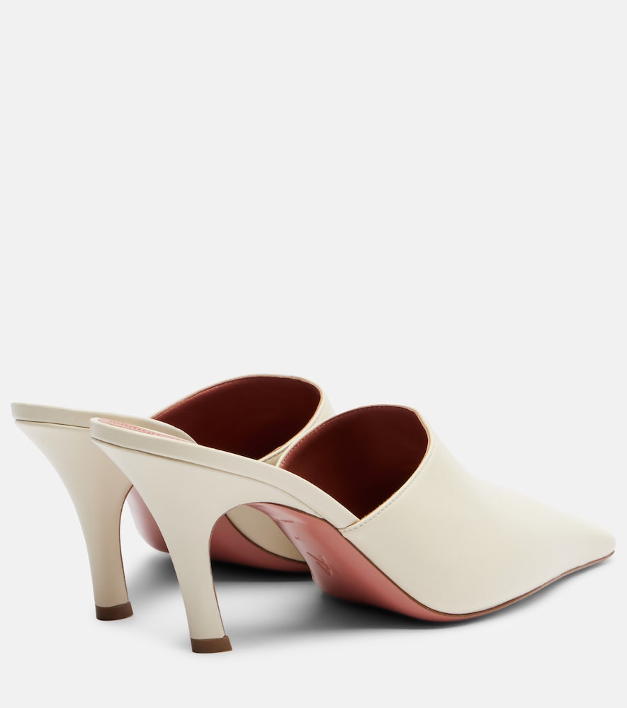 Amina Muaddi Jamie 80 leather mules