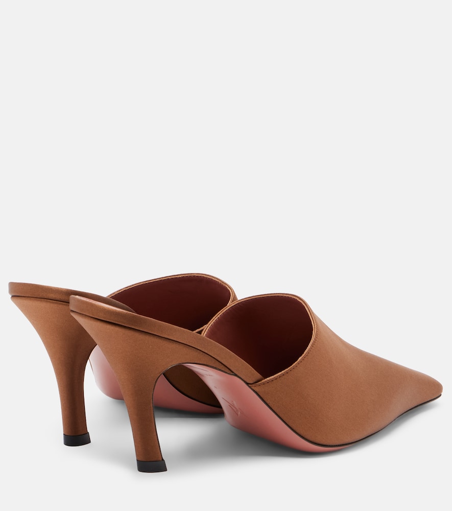 Amina Muaddi Jamie leather mules