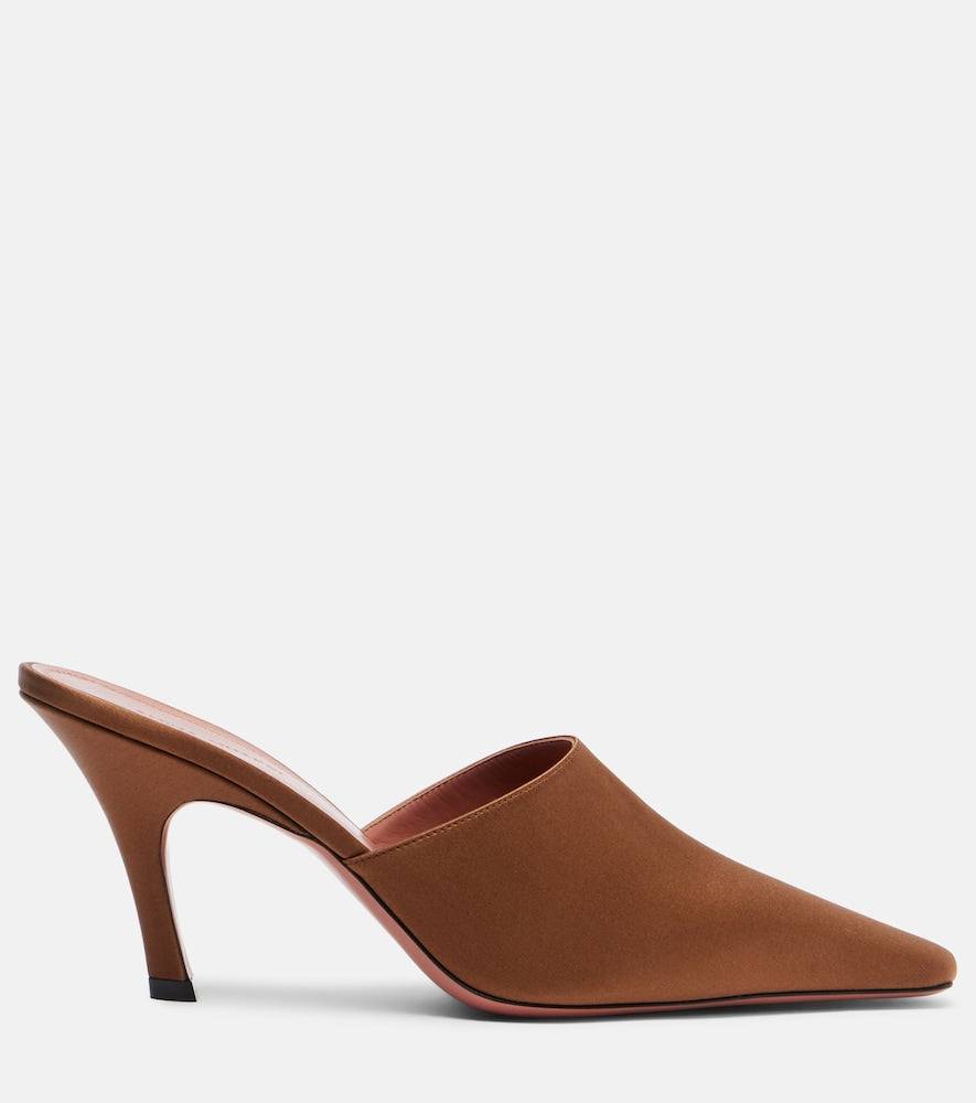 Amina Muaddi Jamie leather mules