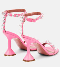 Amina Muaddi Julia embellished leather sandals