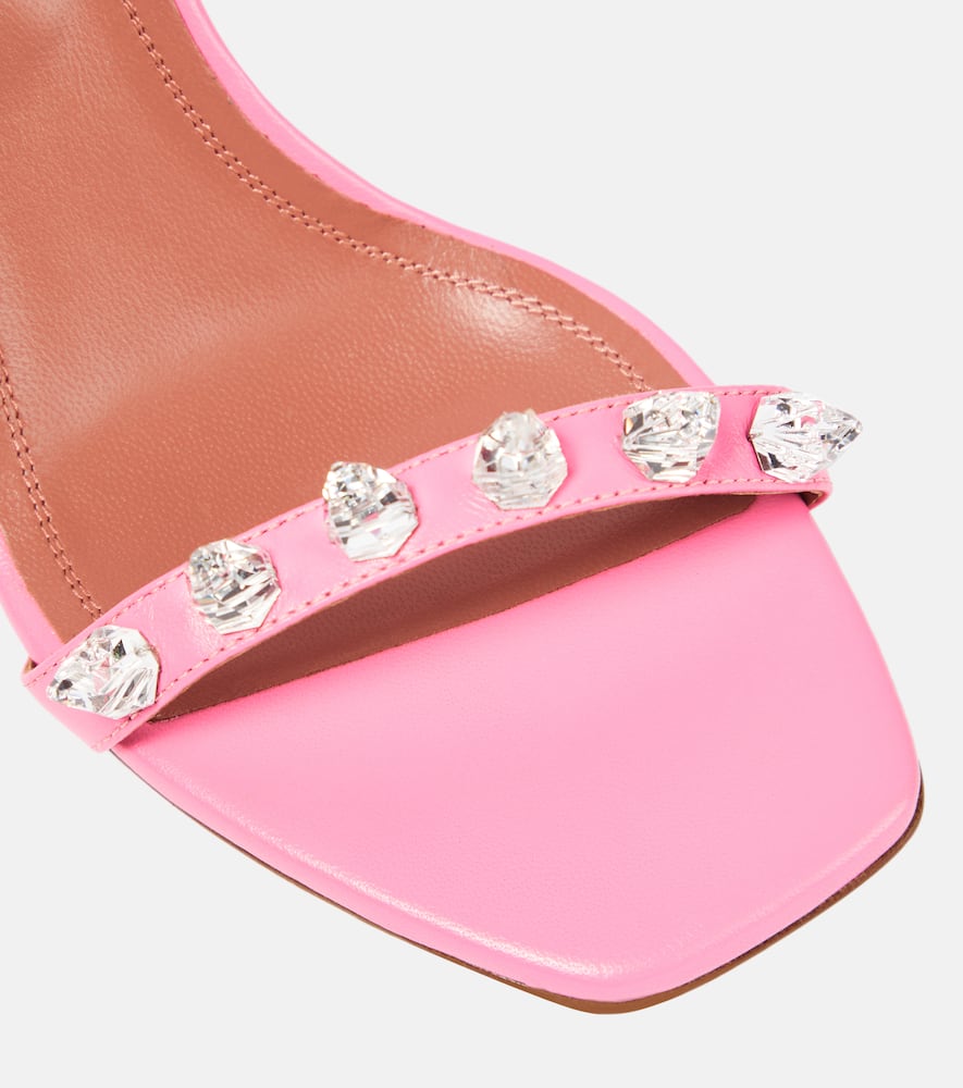 Amina Muaddi Julia embellished leather sandals