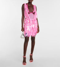 Amina Muaddi Kim leather sandals