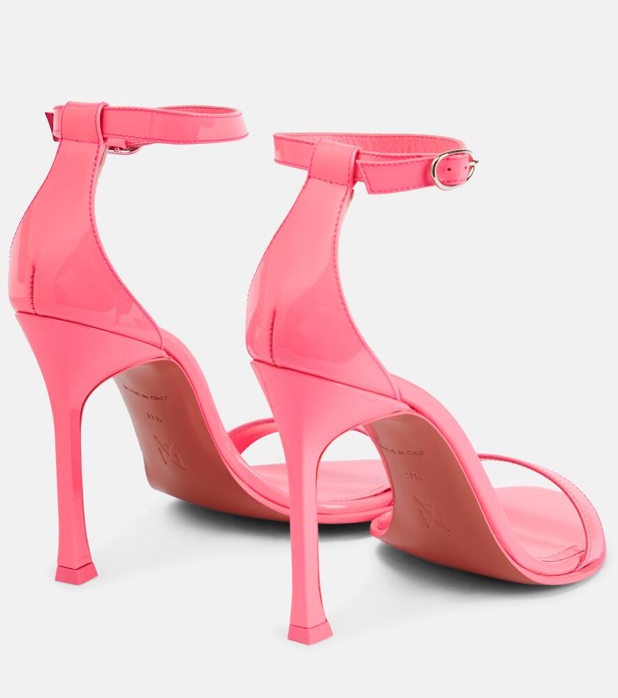 Amina Muaddi Kim leather sandals