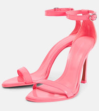 Amina Muaddi Kim leather sandals