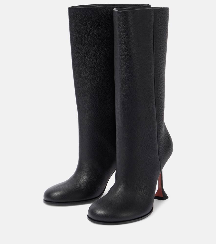 Amina Muaddi Liya 95 leather knee-high boots