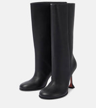 Amina Muaddi Liya 95 leather knee-high boots