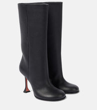 Amina Muaddi Liya 95 leather knee-high boots