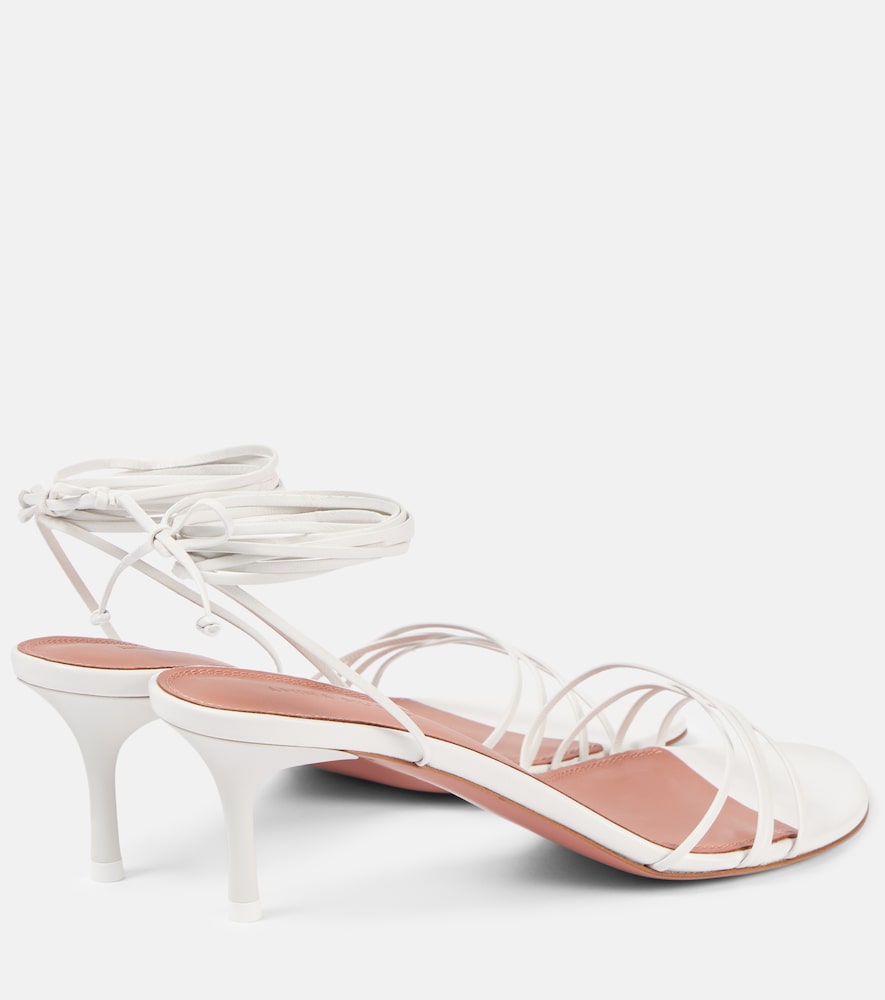Amina Muaddi Lori 60 leather sandals