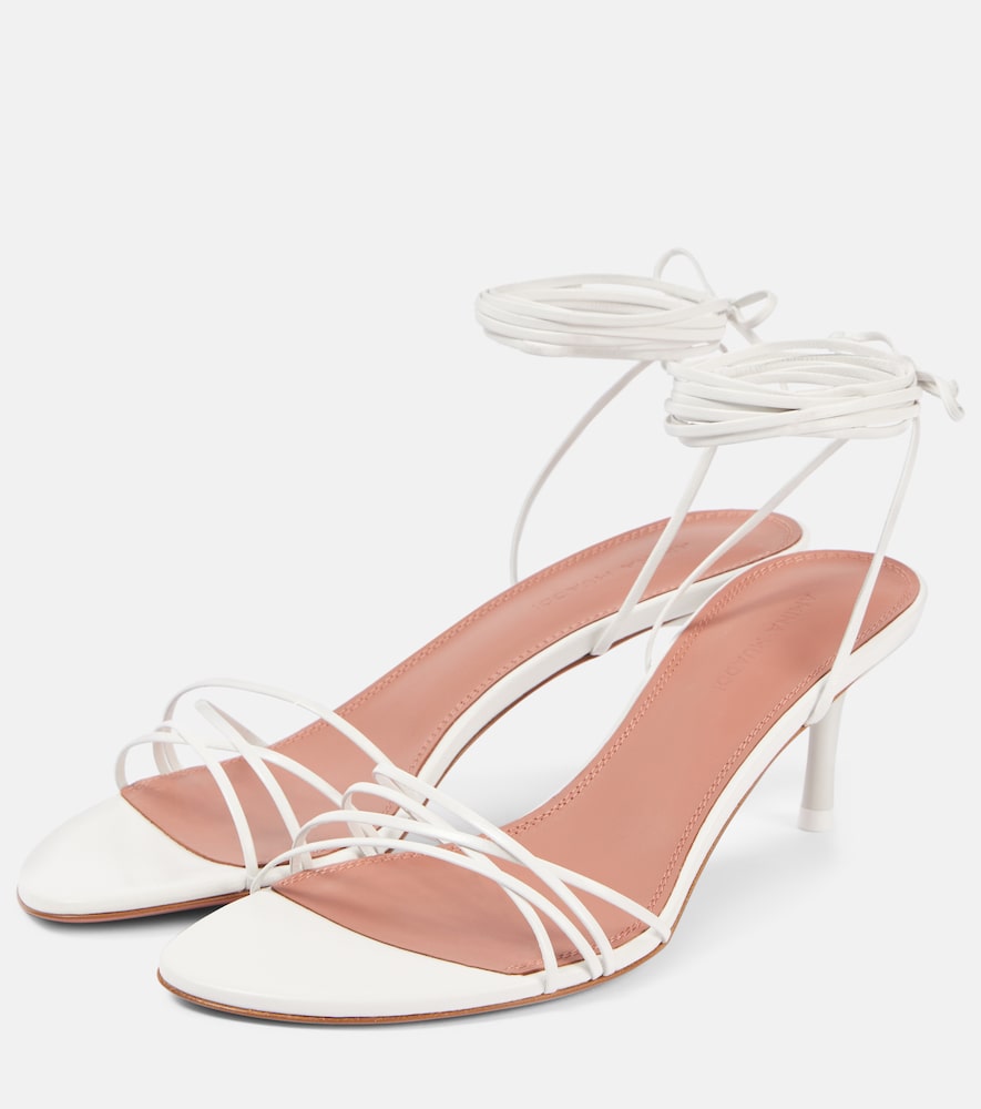 Amina Muaddi Lori 60 leather sandals