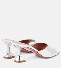 Amina Muaddi Lupita 70 mirrored leather mules
