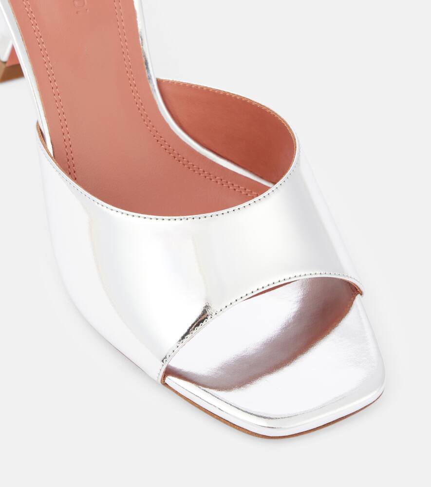 Amina Muaddi Lupita 70 mirrored leather mules