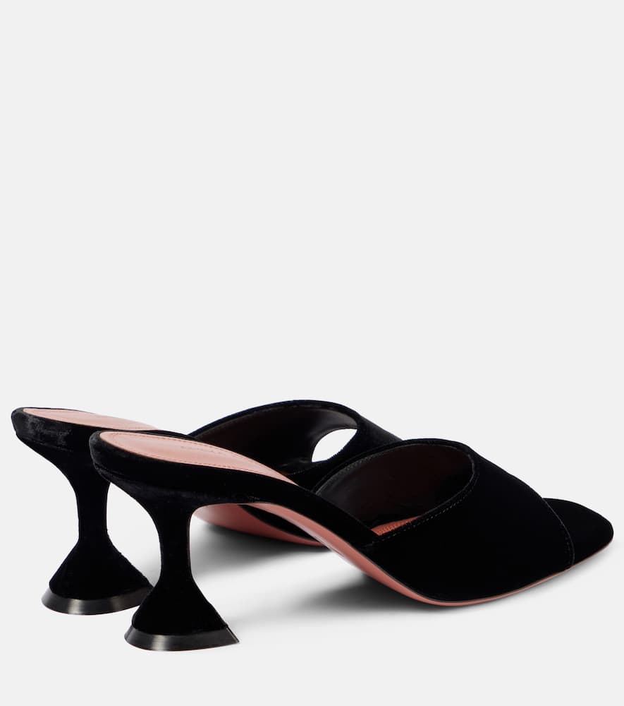 Amina Muaddi Lupita 70 velvet mules