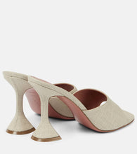 Amina Muaddi Lupita 95 canvas mules