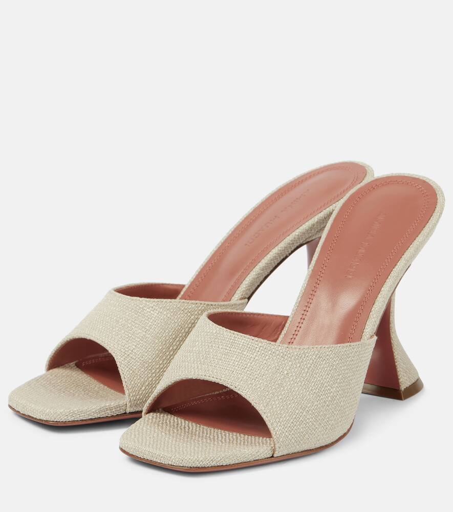 Amina Muaddi Lupita 95 canvas mules