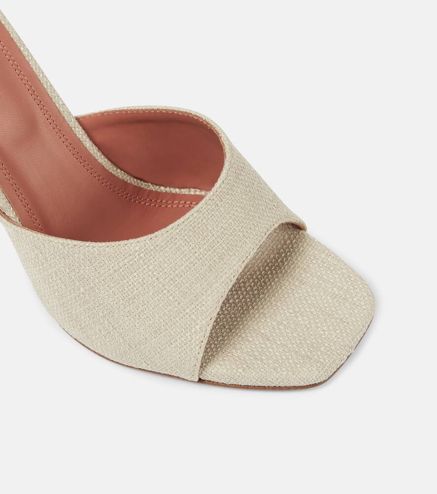 Amina Muaddi Lupita 95 canvas mules