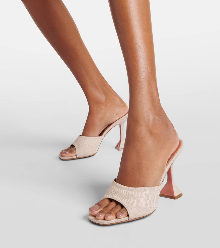 Amina Muaddi Lupita 95 canvas mules