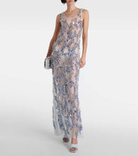 Amina Muaddi Lupita 95 denim mules