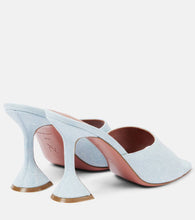 Amina Muaddi Lupita 95 denim mules