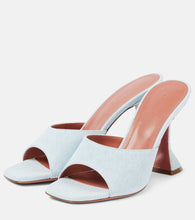 Amina Muaddi Lupita 95 denim mules