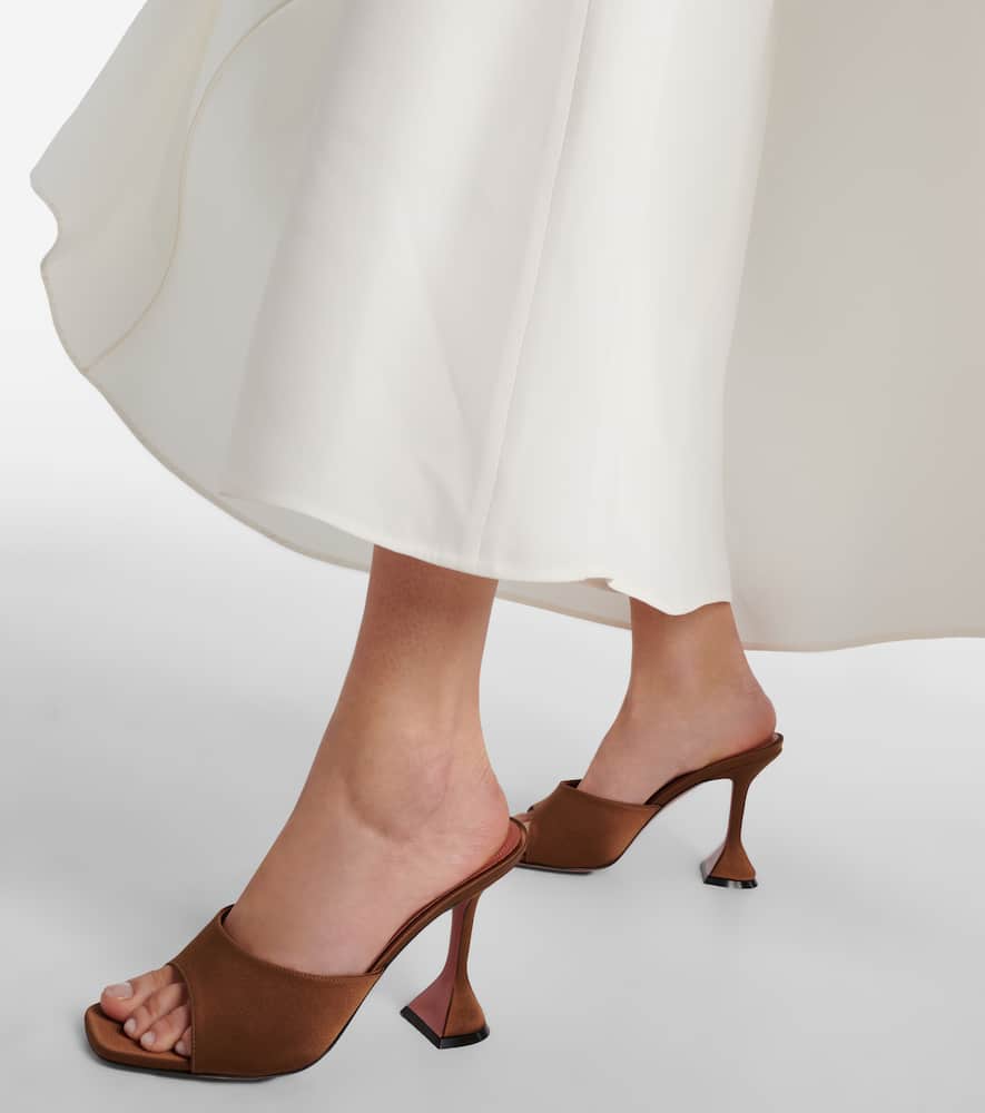Amina Muaddi Lupita 95 satin mules