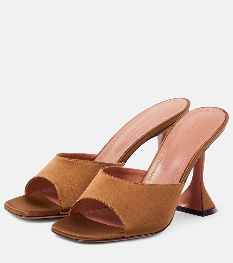 Amina Muaddi Lupita 95 satin mules