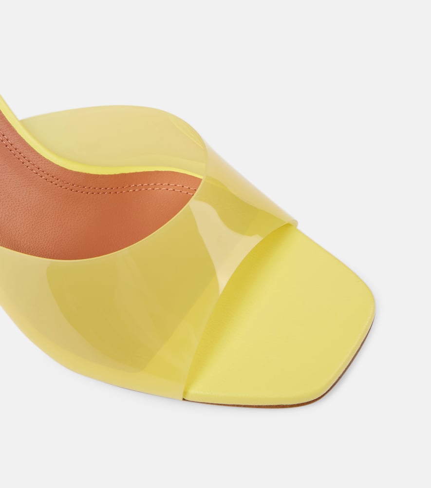 Amina Muaddi Lupita Glass 70 PVC mules