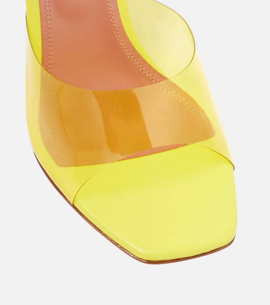 Amina Muaddi Lupita PVC wedge mules
