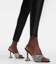 Amina Muaddi Lupita crystal-embellished suede mules