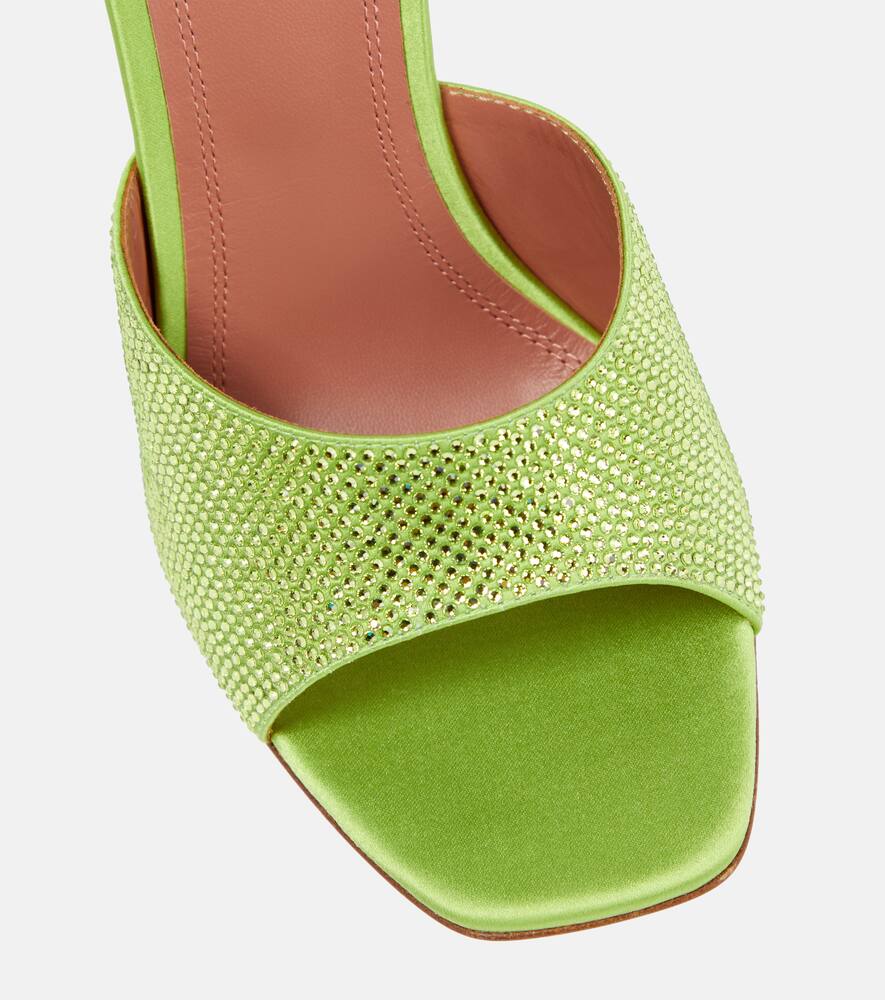 Amina Muaddi Lupita embellished wedge sandals