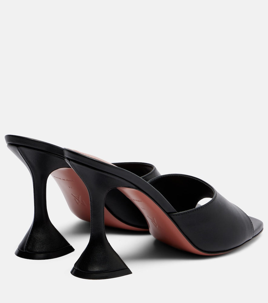 Amina Muaddi Lupita leather mules