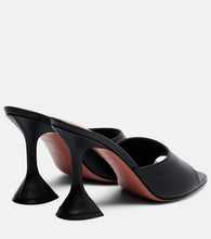Amina Muaddi Lupita leather mules
