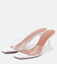 Amina Muaddi Lupita leather mules