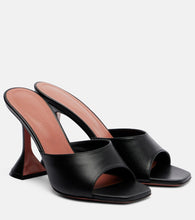 Amina Muaddi Lupita leather mules - Amina Muaddi Lupita 皮革穆勒鞋