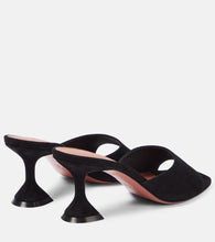 Amina Muaddi Lupita suede mules