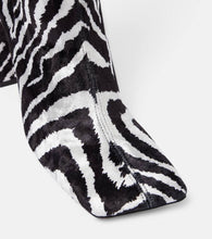 Amina Muaddi Marine Stretch 95 velvet knee-high boots