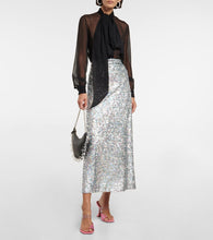 Amina Muaddi Paloma embellished leather and PVC mules
