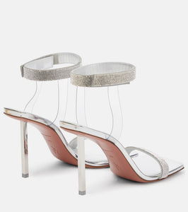 Amina Muaddi Rih mirrored sandals