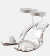 Amina Muaddi Rih mirrored sandals