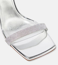 Amina Muaddi Rih mirrored sandals