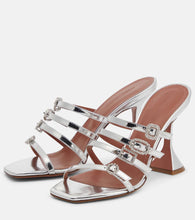 Amina Muaddi Robyn embellished leather mules