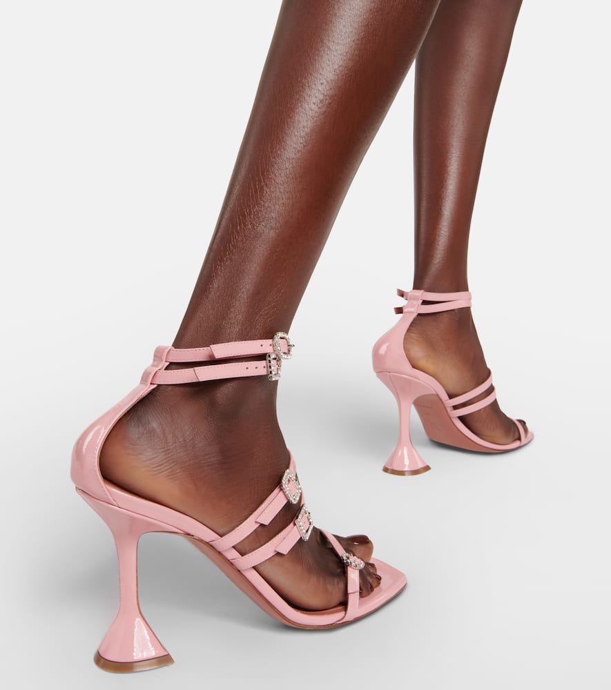 Amina Muaddi Robyn embellished leather sandals