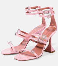 Amina Muaddi Robyn embellished leather sandals