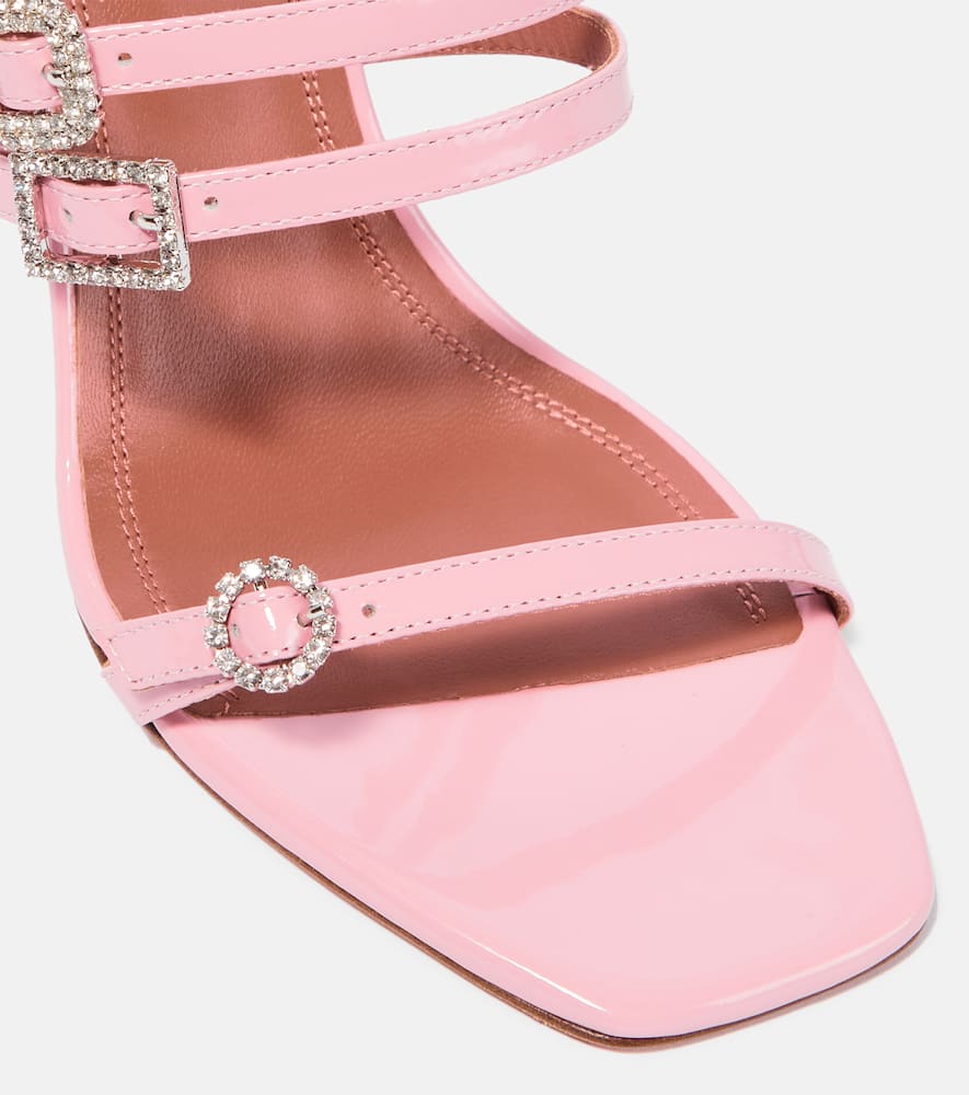 Amina Muaddi Robyn embellished leather sandals