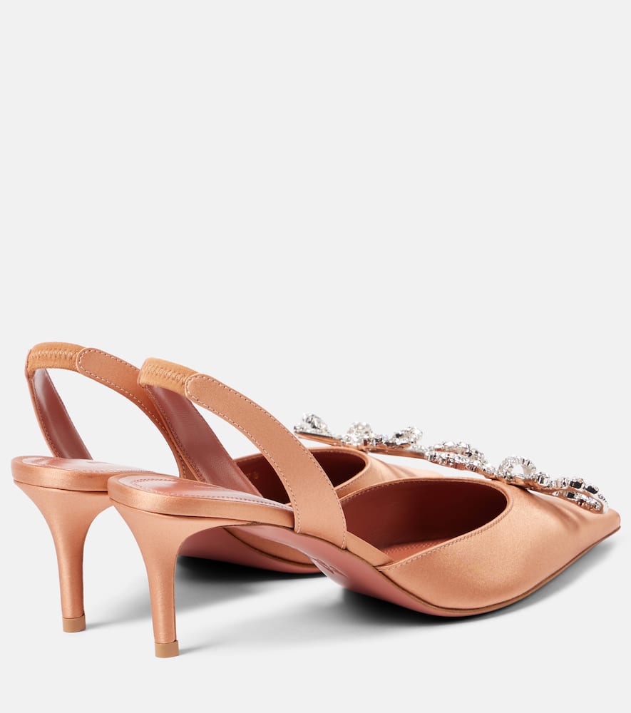 Amina Muaddi Rosie 60 satin slingback pumps