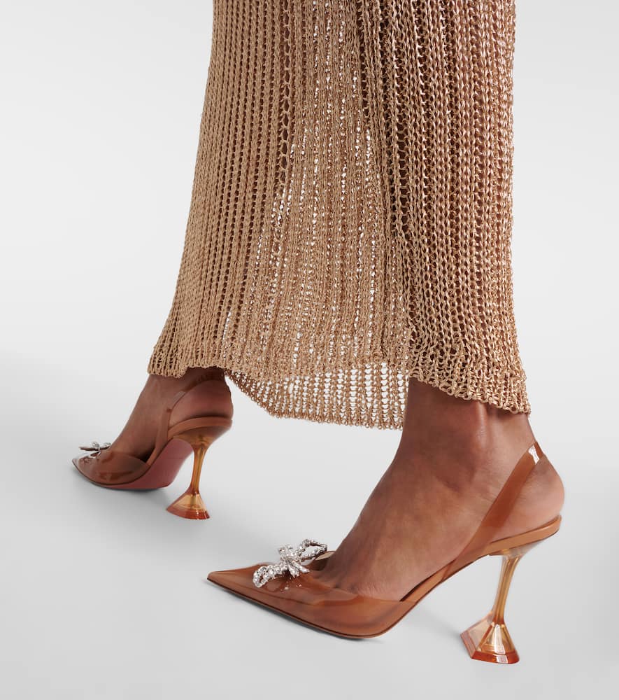 Amina Muaddi Rosie 95 PVC slingback pumps