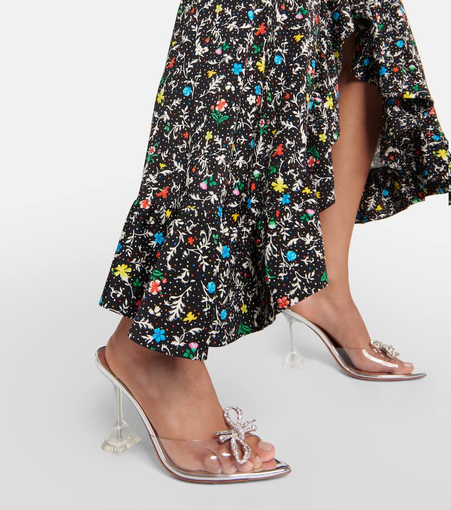 Amina Muaddi Rosie crystal-embellished PVC sandals