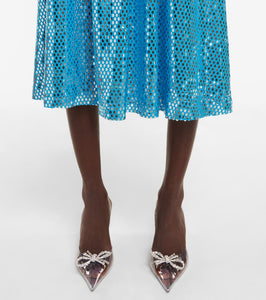 Amina Muaddi Rosie embellished slingback pumps