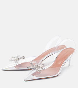 Amina Muaddi Rosie embellished slingback pumps