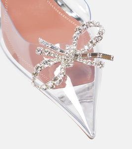 Amina Muaddi Rosie embellished slingback pumps